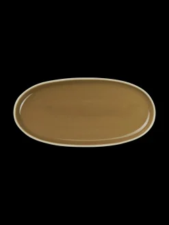 aperitifteller, oval, mocha