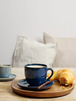espressotasse mit unterteller, midnight blue