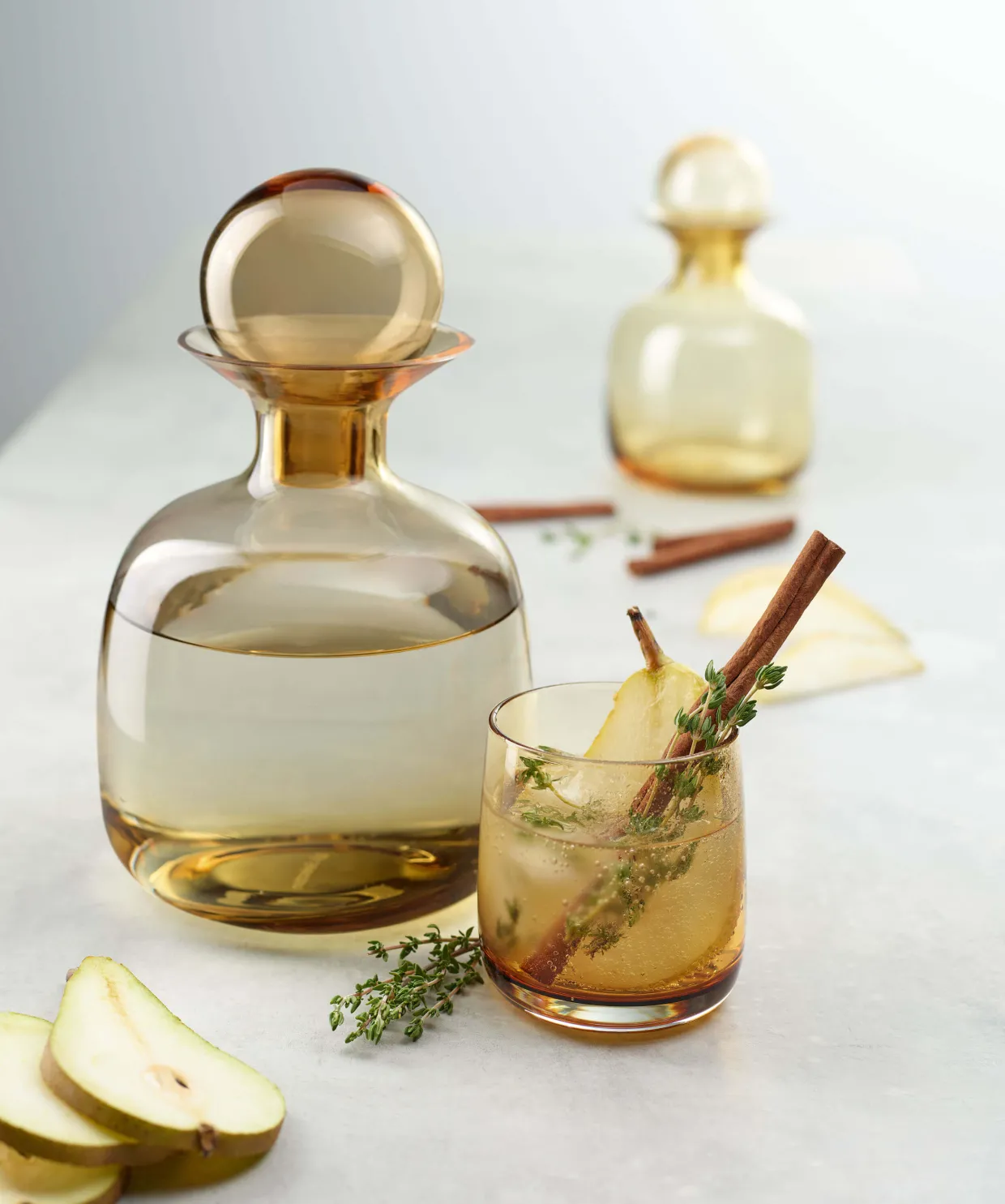 glas, amber