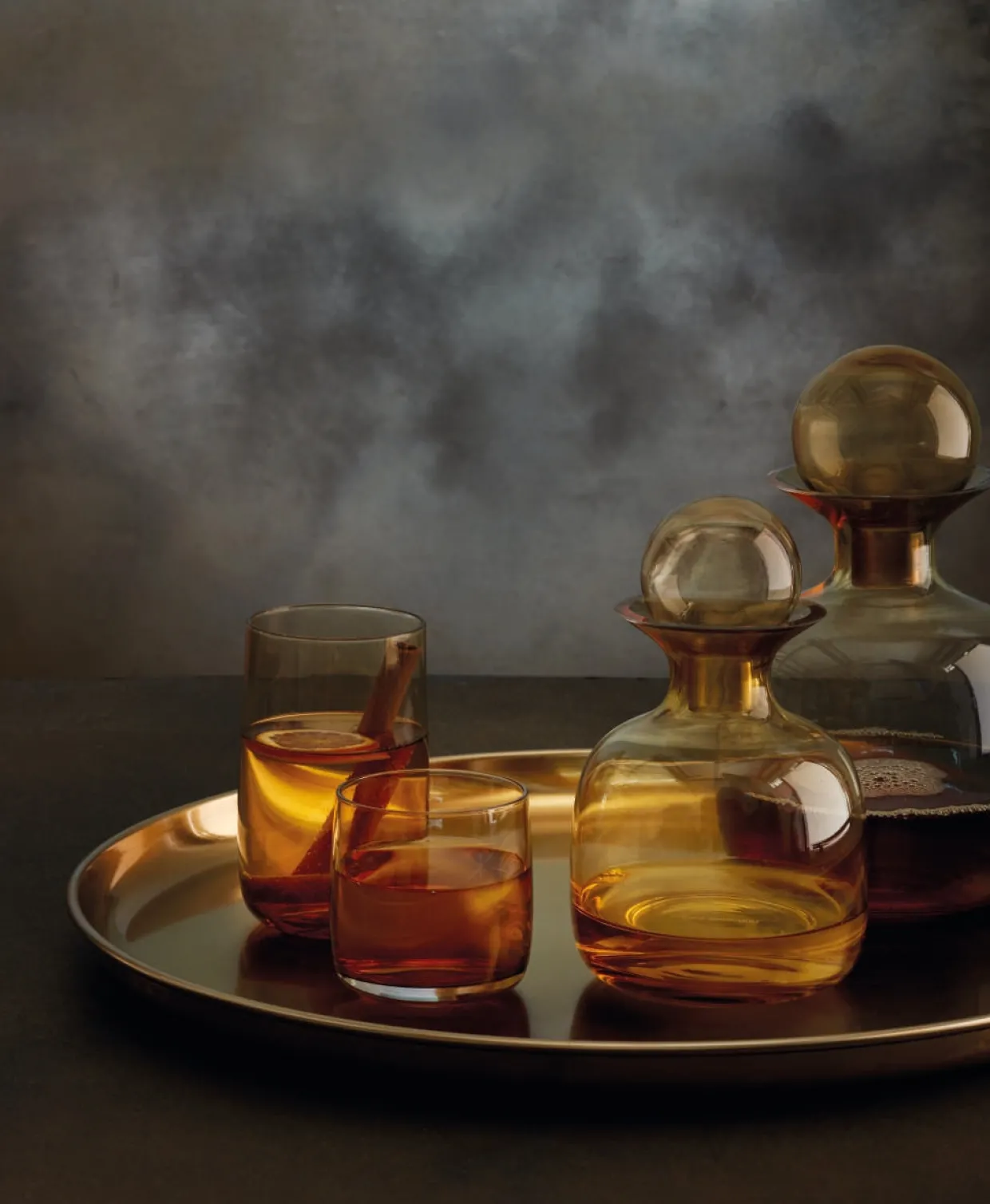 glas, amber