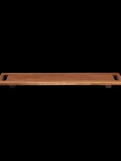 holzboard auf füßen, akazie