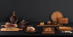 holzschale mit griff, akazie m