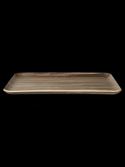 holztablett rechteckig, ebony
