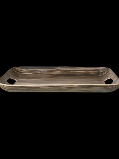 holztablett rechteckig, ebony