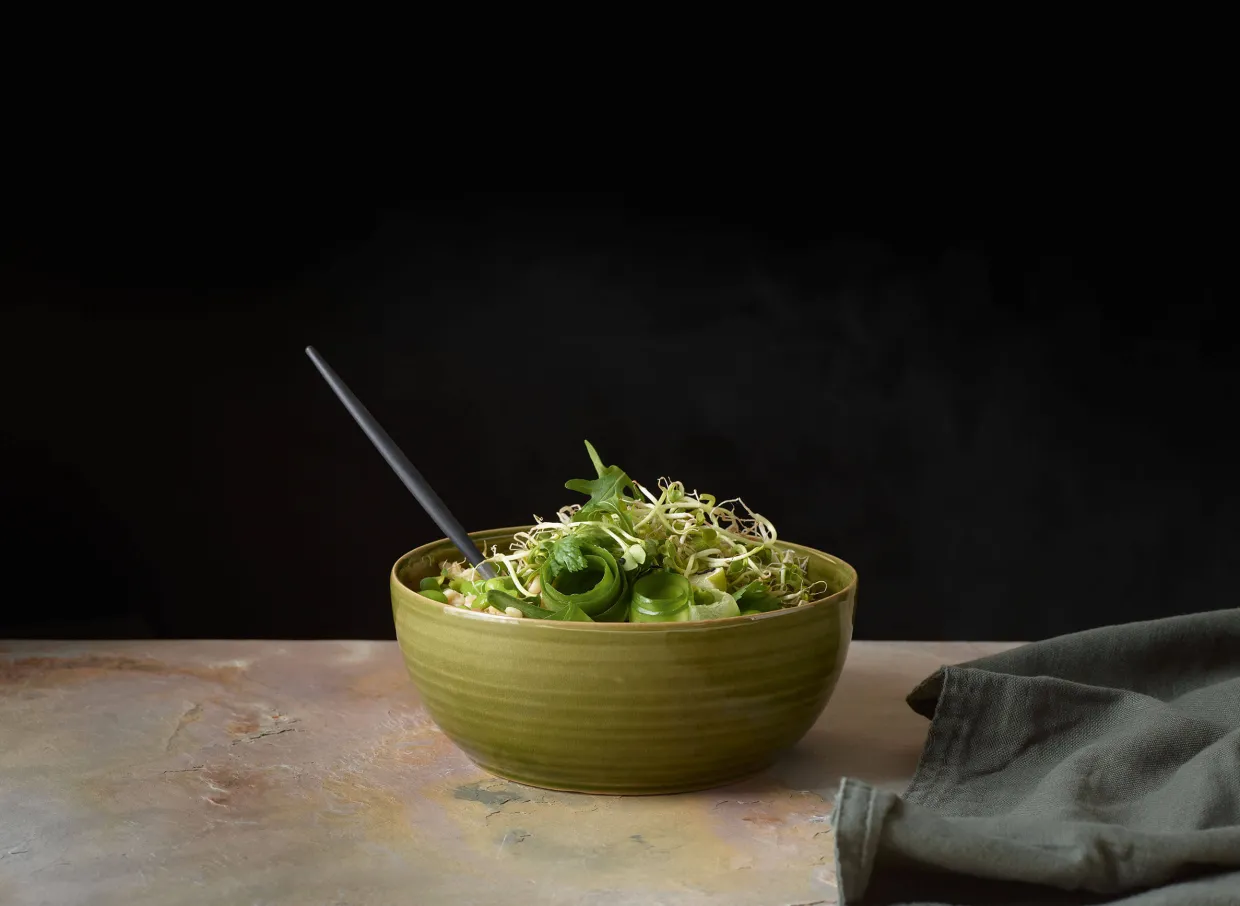 poké bowl, edamame