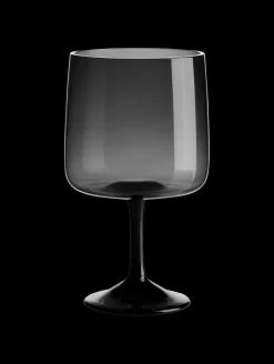 stielglas, grau