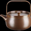 teekanne mit Holzgriff, brown