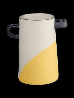 vase, gelb getunkt