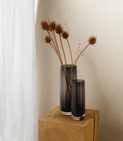 vase, grau