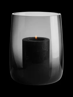 vase/windlicht, grau