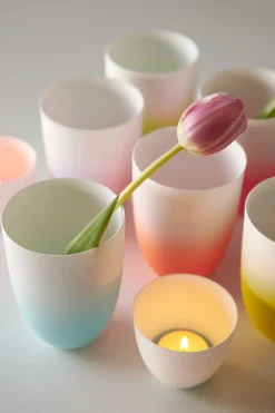 vase/windlicht, orange