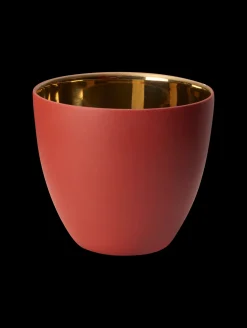 windlicht rot/gold